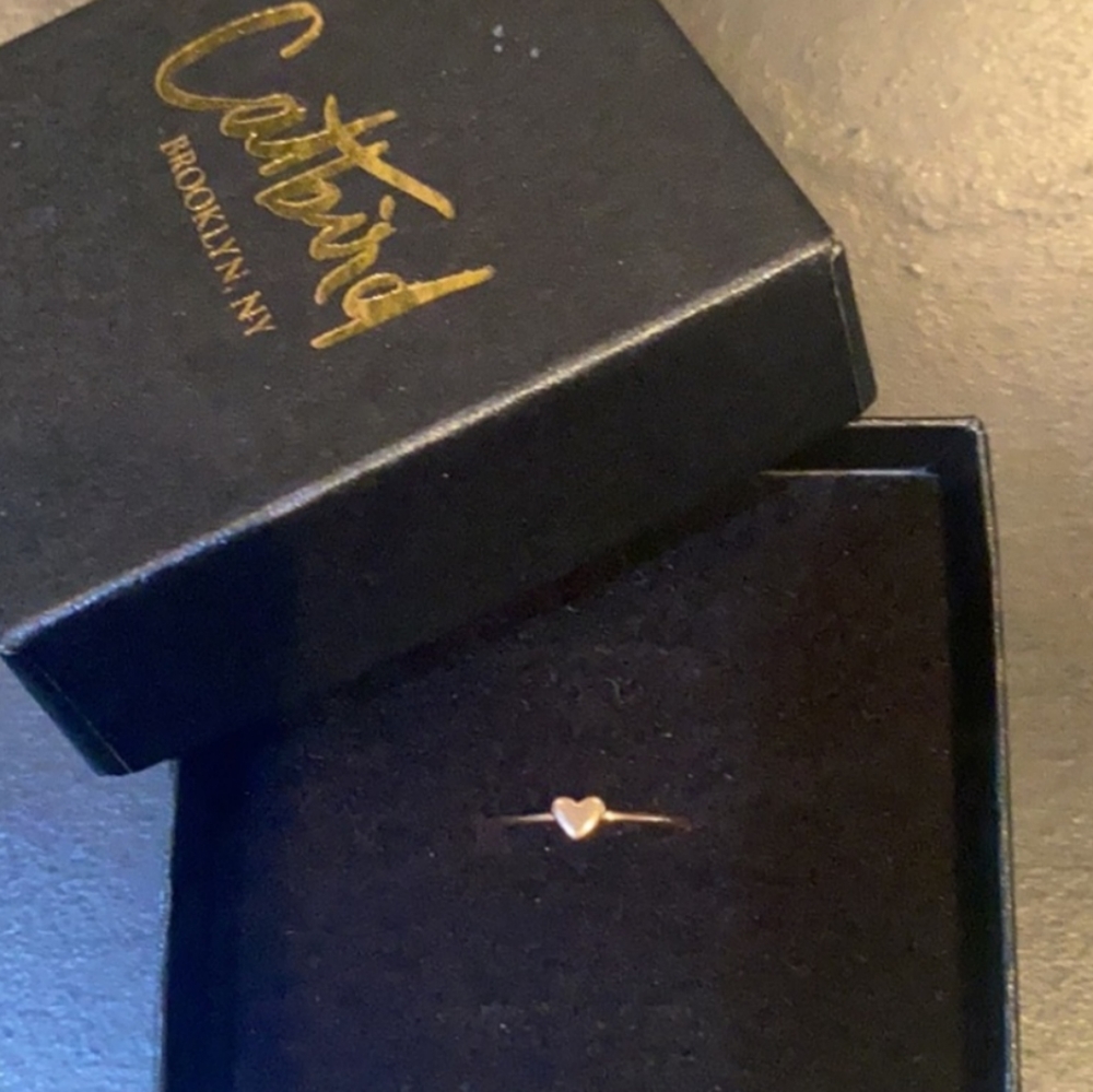 Catbird heart ring